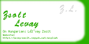 zsolt levay business card